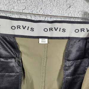 Orvis Trek Nylon Pants Mens‎ 40x32 Green Water Repellent Stretch Outdoor Travel